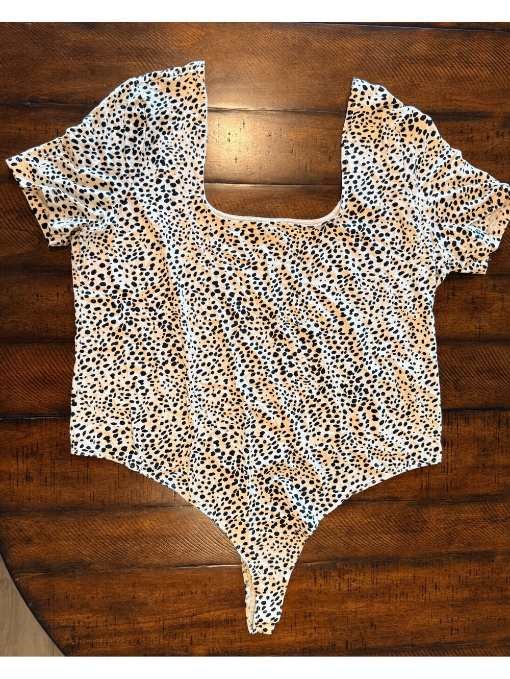 ASOS DESIGN Curve Leopard Print Bodysuit  Women's Plus Size 24  NWOT